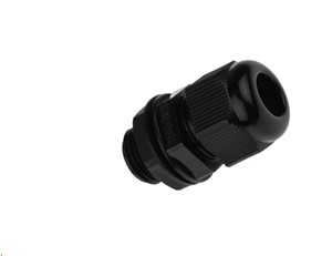 M16 x 1.5 Cable gland, intergral claw type, black colour, Nylon 6 UL94V2, Neoprene gasket, 5-10mmcable range, IP68 water resistance, UL certified