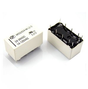 12VDC 2A / 125VAC 1A Sub-miniature DIP PCB mount relay, 8-pin, standard sensitivity, 90W powerrating, epoxy sealed, single side stable, UL/CUL/TUV approved