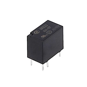 24VDC 2A Sub-miniature DIP PCB mount signal relay, 1-FORM-C, standard sensitivity, gold platedcontacts, 6-pin (DIP), standard sensitivity, 30W power rating, UL/CUL/TUV/CQC approved