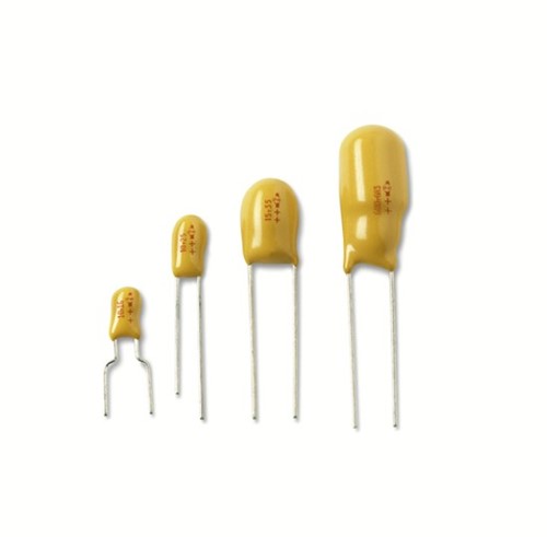 1uF 35V 20% Tantalum capacitor, 2.54mm PCB pitch