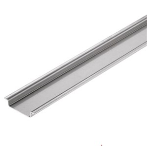 Galvanised steel DIN rail, TS 35 x 7.5, without slot, passivated, 2000mm length