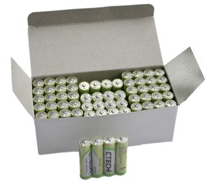 1.5V 2500mAh AA LR6 Alkaline Battery, C-Tech branding, 5-year shelf life, 0% Mercury andCadmium