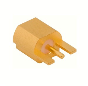 SMD MMCX Connector, edge mounting, Gold flash, tape and reel packaging