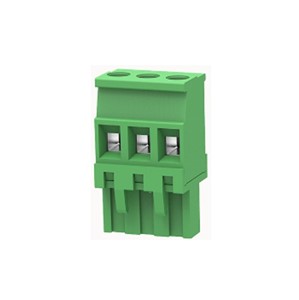 3-Way Pluggable terminal block, 5.08mm pin pitch, vertical mount, screw connection, M3 screwthread, 15A 300V rated (UL), 12-28AWG wire gauge range, polyamide PA66 green insulator UL94V-0,CSA/UL/VDE safety approvals 3-Way Pluggable terminal block, 5.08mm pin pitch, vertical mount, screw connection, M3 screwthread, 15A 300V rated (UL), 12-28AWG wire gauge range, polyamide PA66 green insulator UL94V-0,CSA/UL/VDE safety approvals