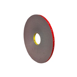 3M VHB Double sided adhesive tape, conformable acrylic foam, 25mm width, 2.3mm thickness,silicone paper release liner, grey, 33M/spool