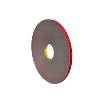 3M VHB Double sided adhesive tape, conformable acrylic foam, 25mm width, 2.3mm thickness,silicone paper release liner, grey, 33M/spool