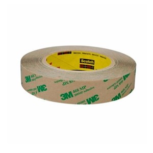 3M 468MP Adhesive transfer tape, 200MP acrylic adhesive, silicone paper release liner, 19.05mmwide, clear, 55M/spool