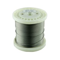 Stainless steel trace wire, 1.35mm diameter, 100M spool, 148KG breaking load, 7X7 leader