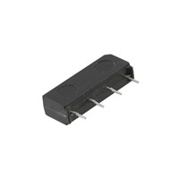 24VDC 500mA SPST (NO) Reed relay, non-latching coil, 12mA coil current, 0.5ms operate time, 0.2msrelease time, 2kohm coil resistance, -20c to +85c operating temperature range, 4-pin PTH package