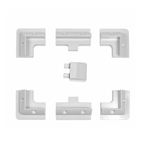 Solar panel mounting bracket set. Very high quality UV resistant ABS plastic brackets (white),simple installation process. Set includes:

4 x Corner brackets

2 x Side brackets

1 x Cable gland junction box

Installation does not require drilling into the surface the solar panel is mounted to. This methodpreserves the roof of your trailer, caravan or motorhome.