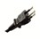 10A 1.8M AC Power cable, 250/440V H05VV-F 4V-75 3G 0.75mm2 cable (black), male BrazilianKCS70-5001-85 plug, QT3-W IEC C13 termination, as per approved drawings and specifications, revision00 16-APR-2020