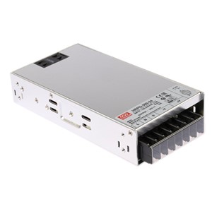 24VDC 336W Enclosed frame switching power supply with PFC function (PF &gt;0.95), highreliability long life design, 14A, 85-264VAC input voltage, 87% efficiency, short circuit / over-load/ over-voltage / over-temperature protection, 105%-135% overload rating, -40c to +70c operatingtemperature range, fan cooled, 5 year warranty