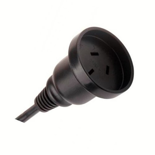 10A 1.5M AC Power cable, 250/440V H05VV-F 4V-75 3G 1.5mm2 cable (charcoal grey PMS425), female NZ/AUKCS70-3001-85 socket (charcoal grey PMS425), insulated 6.3mm right angle QC terminals, PG11cable gland fitted (grey), nut supplied in a seperate bag, as per approved drawings andspecifications, revision 01 20-FEB-2023