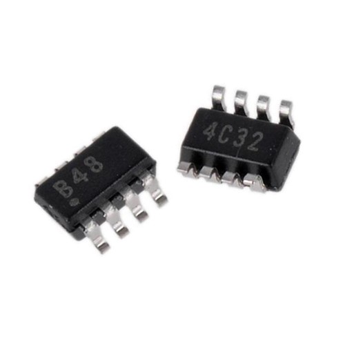 SMD CMOS Rail to rail operational amplifier, 2.1V-5.5V supply voltage, 2-channel, 1MHzbandwidth, 45uA supply current, DCN 8-pin package