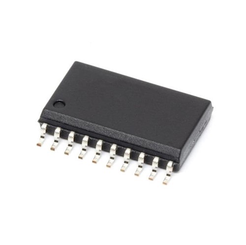 8-bit SMD CMOS Microcontroller, 7kB flash, 2kB EEPROM, 2kB RAM, internal oscillator, 20MHz speed,2.0V-5.5V input voltage, i2C/SPI/UART/USART connectivity, 18 I/O, A/D converter, SOIC-20package