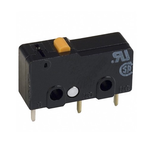 125VAC/250VAC 5A Anti-tamper microswitch, PCB mount, 3-pin, 20mm x 6mm x 9mm, momentaryoff/on/off