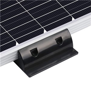 Solar panel mounting bracket set. Very high quality UV resistant ABS plastic brackets (black),simple installation process. Set includes:

4 x Corner brackets

2 x Side brackets

1 x Cable gland junction box

Installation does not require drilling into the surface the solar panel is mounted to. This methodpreserves the roof of your trailer, caravan or motorhome.