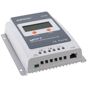 MPPT Solar charge controller, 10A charge/discharge current, 8-31V input voltage, 2-72V MPPT voltagerange, 98% DC to DC efficiency, multi-function backlit LCD display, IP30 environment protection,user programmable, full electronic protection, RS485 port (MODBUS), optional 4G or WiFi modules